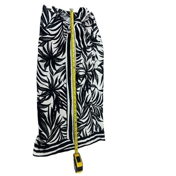 Zara Womens Wrap Skirt Midi Size M Black Printed High Waist 9878/109 NWOT - Picture 11 of 12